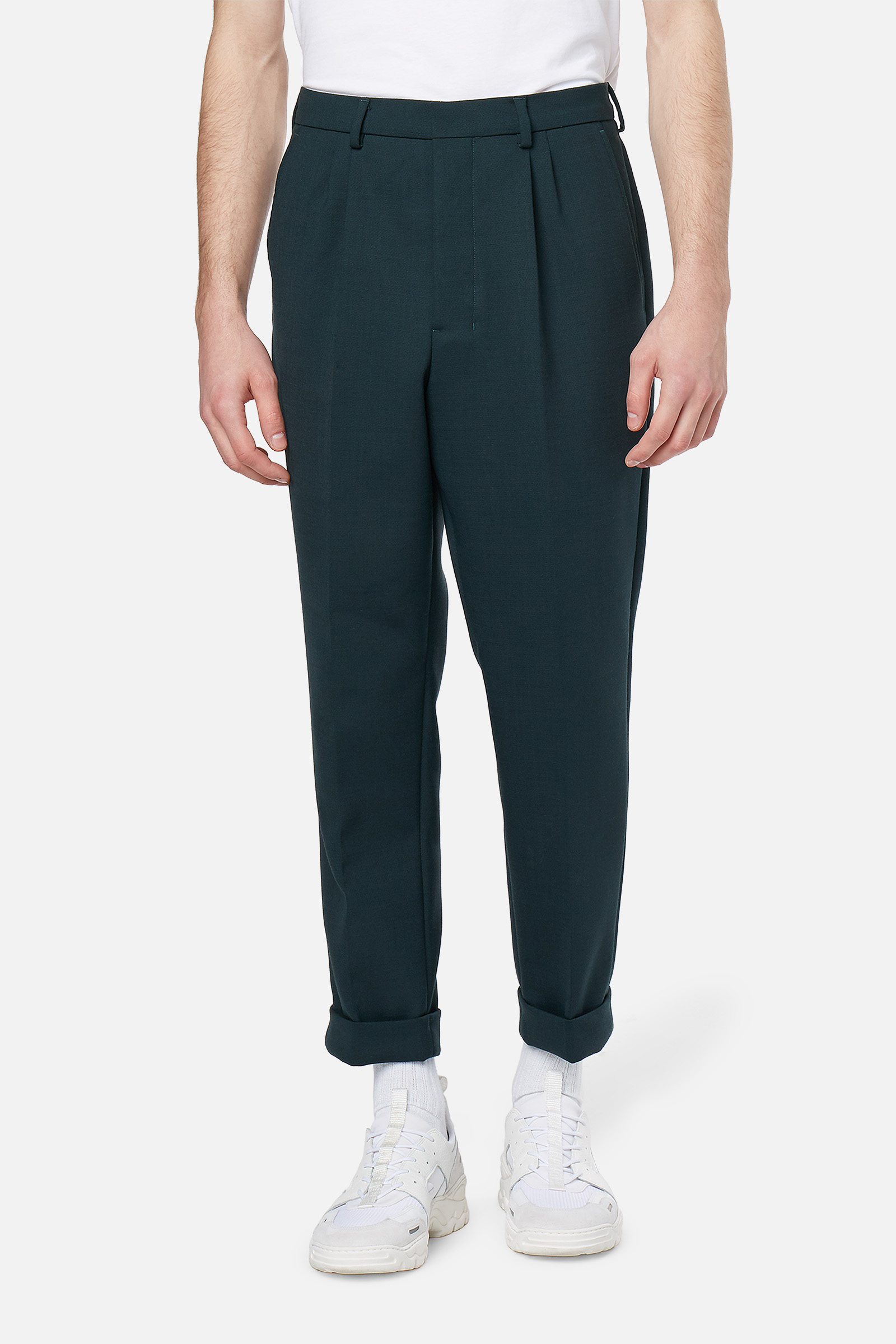 Pantalon carotte a plis Ami seconde main photo 4
