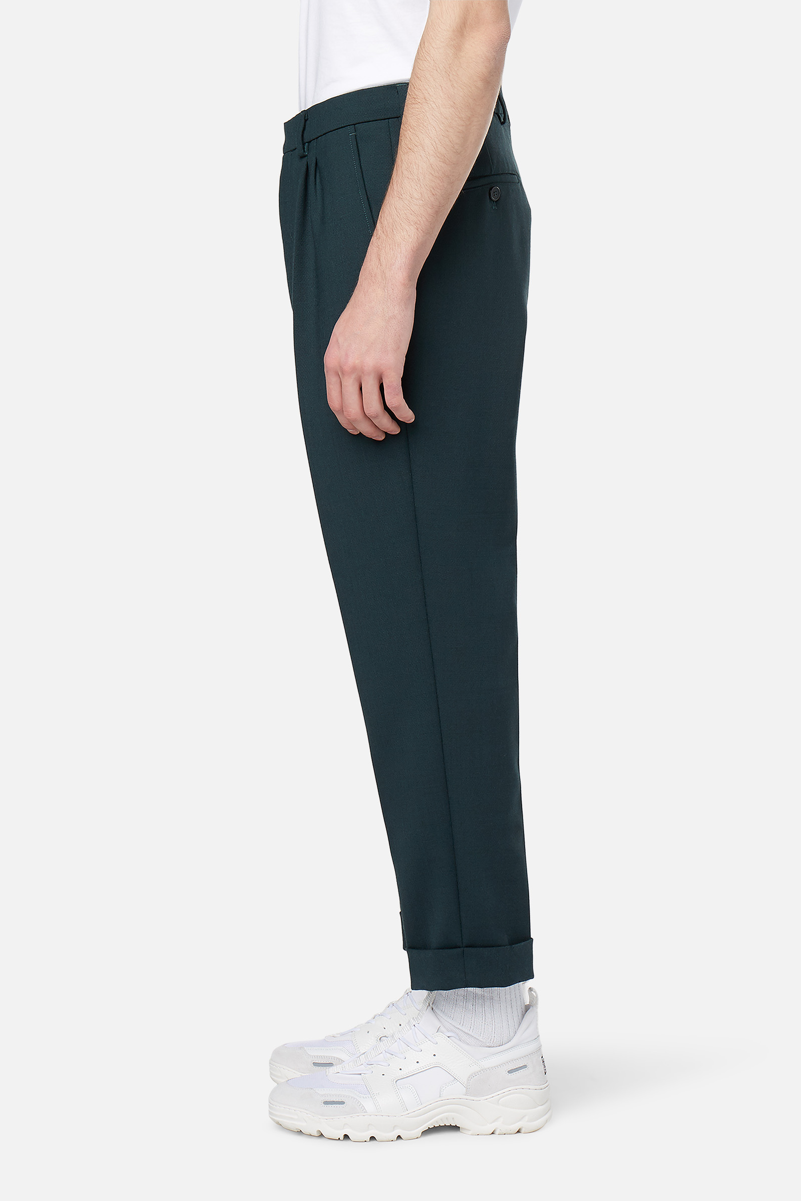 Pantalon carotte a plis Ami seconde main photo 5