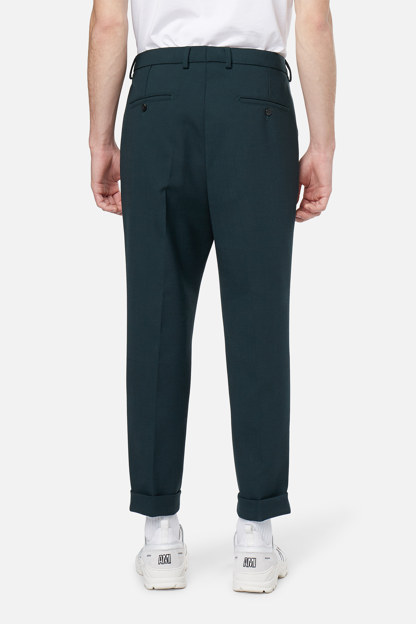 Pantalon carotte a plis Ami seconde main photo 6