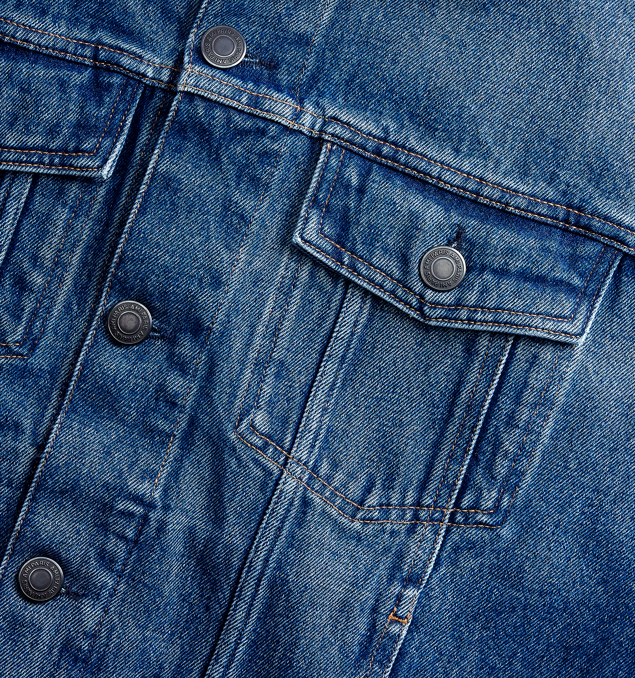 Veste boule en denim Ami seconde main photo 6